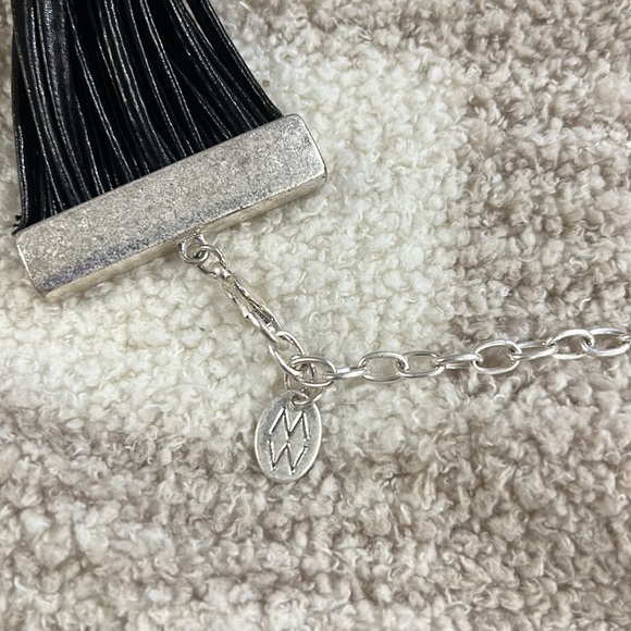 MW Leather Necklace - Picture 5 of 7